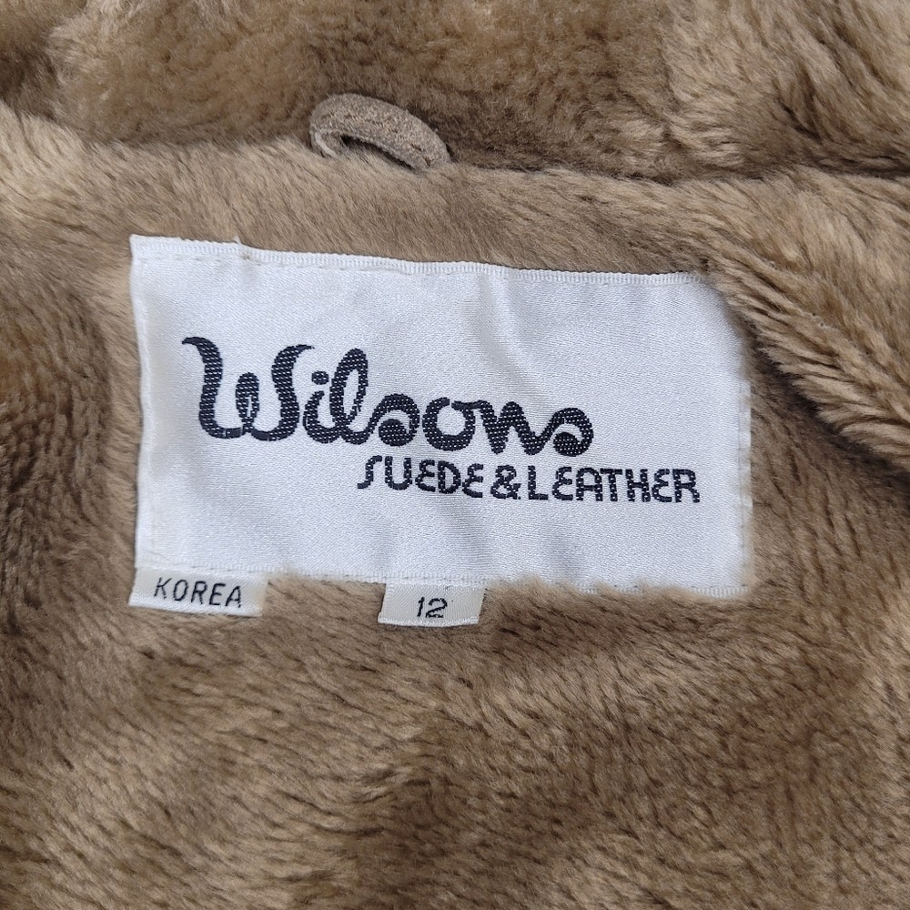 Vintage VTG Wilson Suede and Leather Jacket Made in Korea sz 12 Style 6697