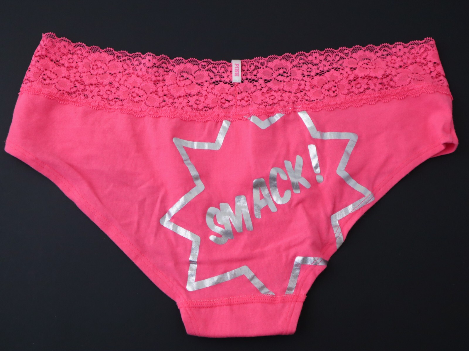 Vintage Victoria’s Secret PINK 2011 Lace Hipster Panties Size LARGE