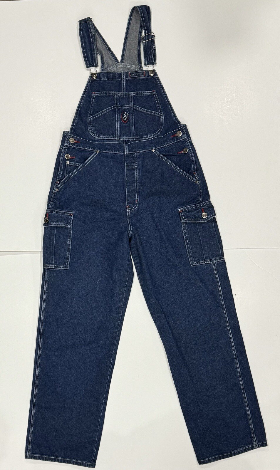 Vintage Crest Jeans Brand Women’s Overalls 1990s Farm Denim Size Large L