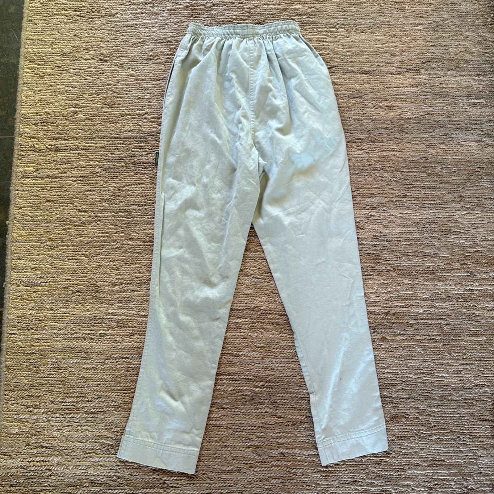 NWT vintage GENE Ewing BIS BIS mint green cotton elastic waist pant size P