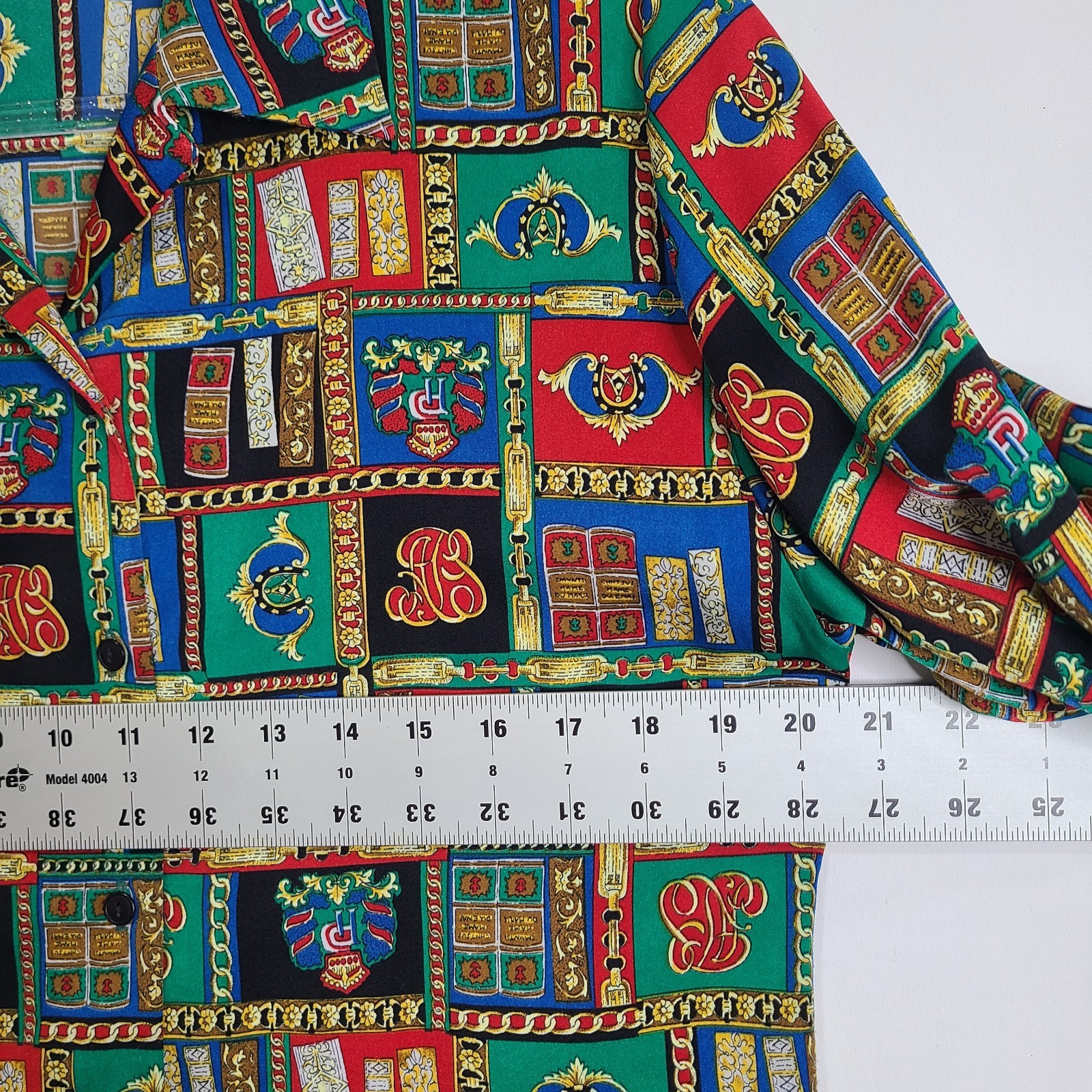 *Unique Vintage Pendleton Cottage Book Library Teacher Blouse Sz10 Lg Novelty