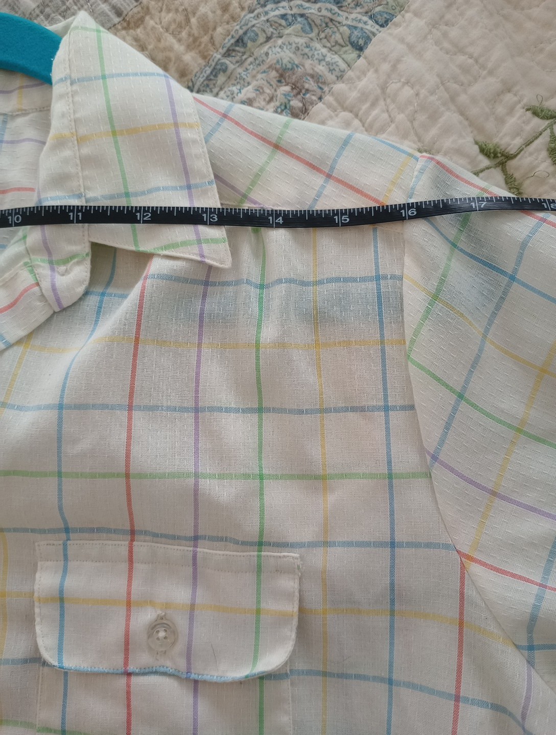 Vintage 80s Shirtmaker By Dunloggin Window pain Colorfully Patterned Dress, Size