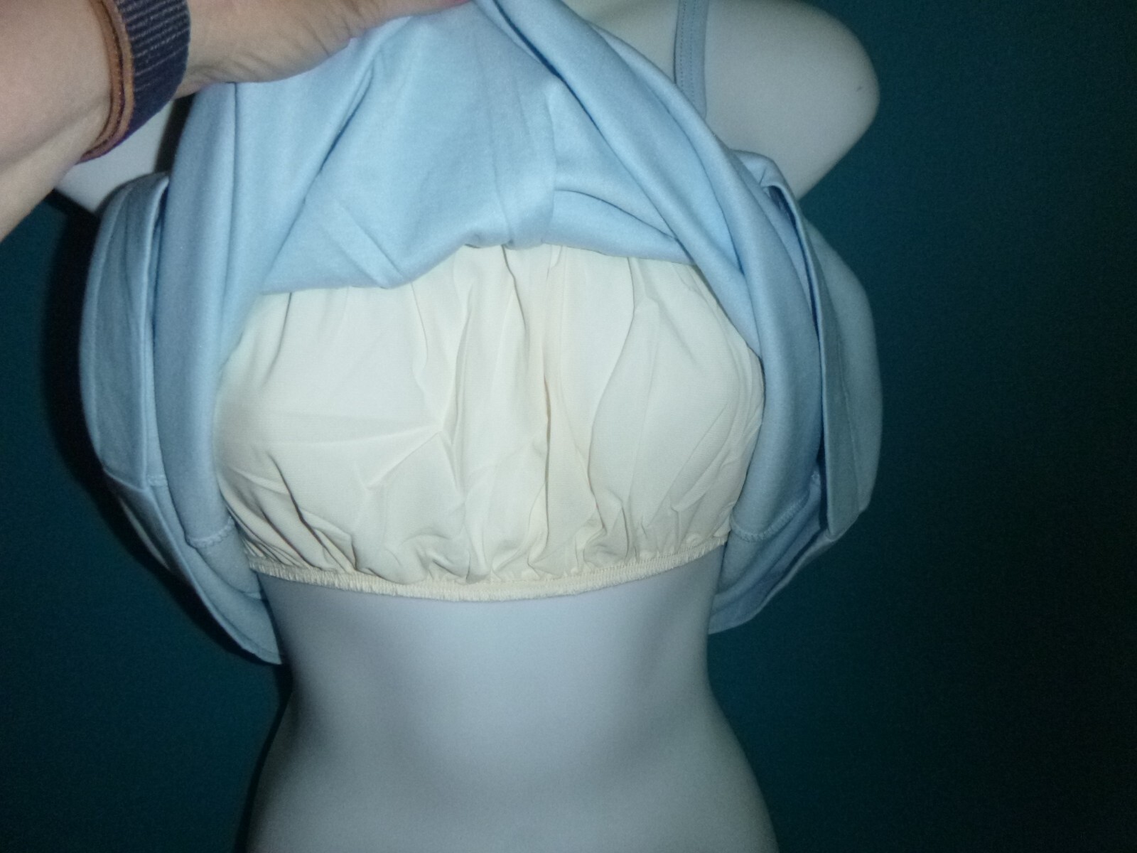 NOS Vtg 80s Beeline Fashions T shirt Spaghetti Strap Top W/ Lining WHITE Sz M
