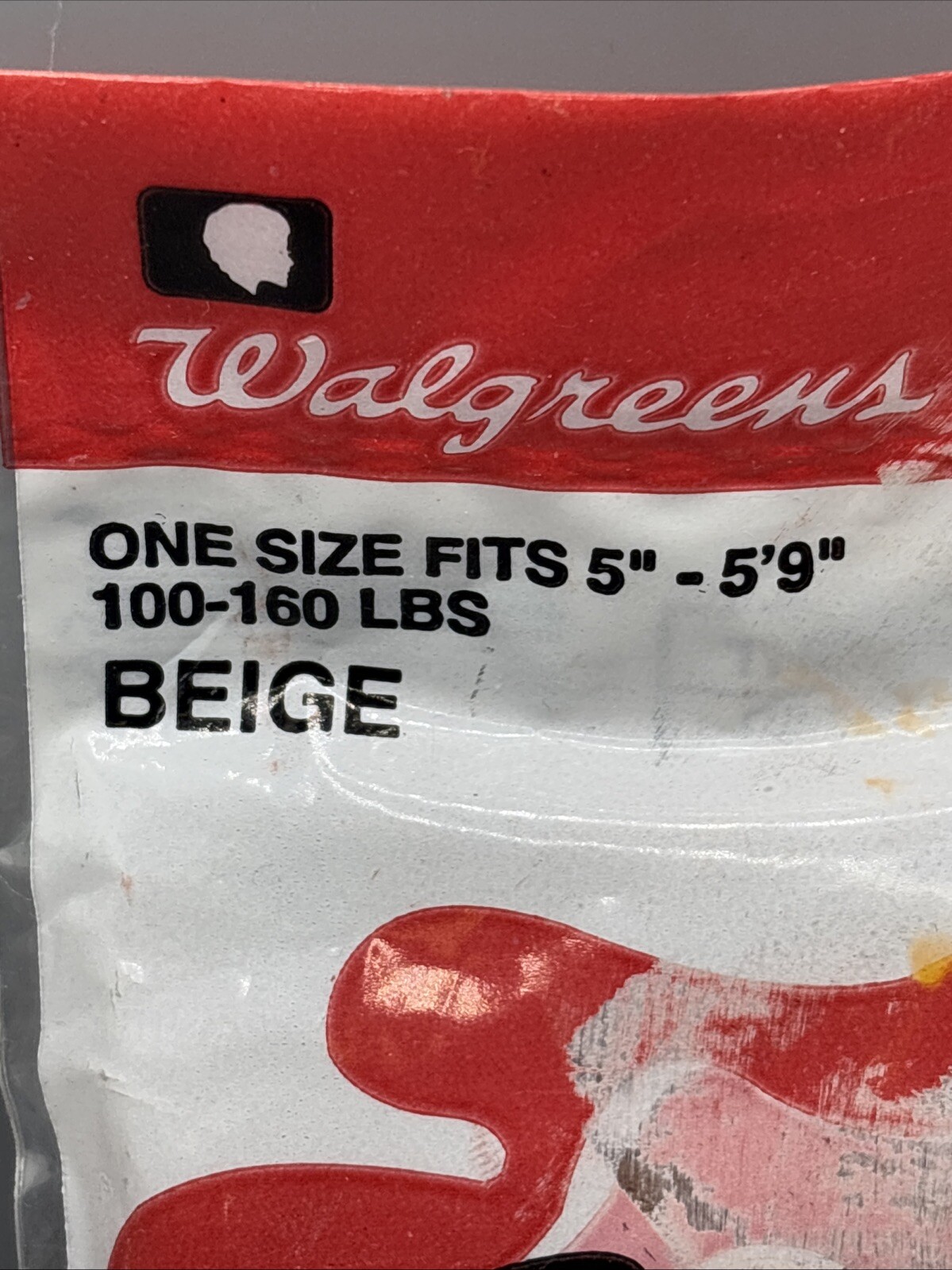 Walgreens Vintage Pantyhose Sandalfoot Run-Resist Toe ONE SIZE Beige