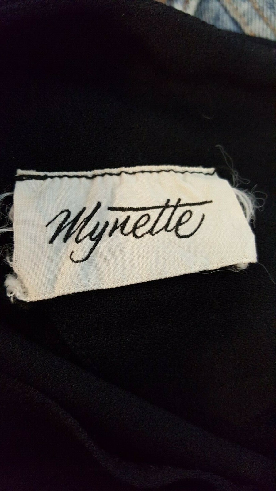 Mynette Rayon Pinup Dress Size Medium Lace Trim Vintage 50s Rockabilly
