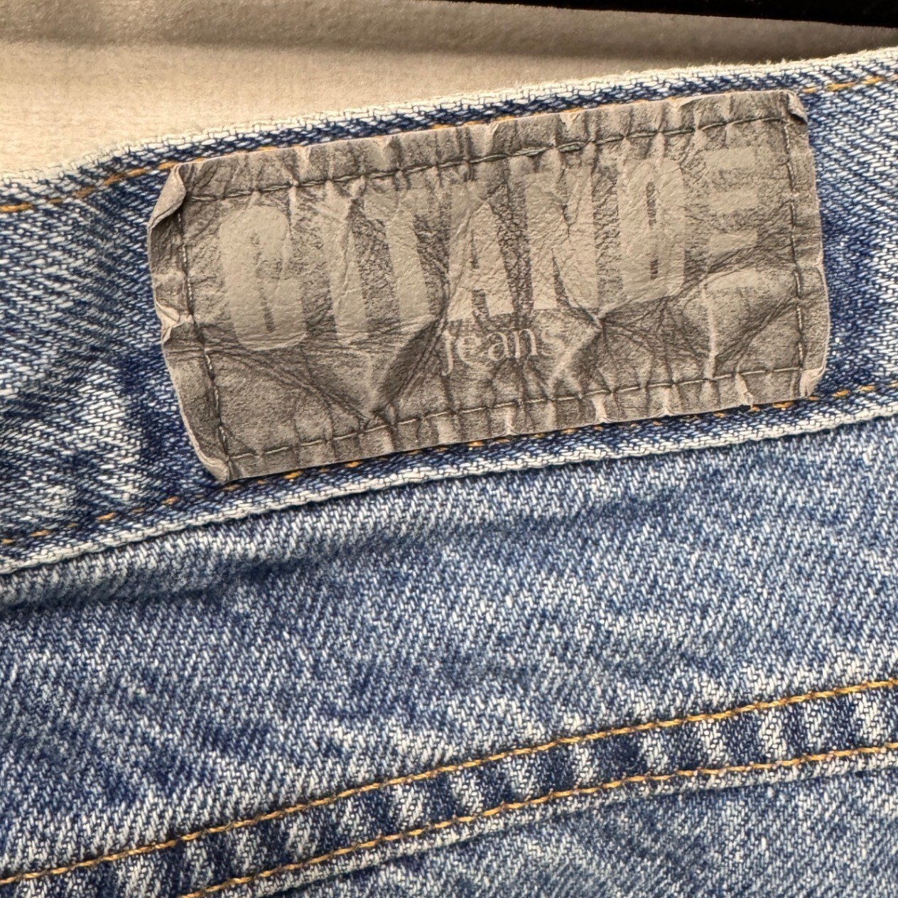 Vintage Gitano Jeanswear High Waisted Tapered Leg Denim Jeans Blue 18P Petite