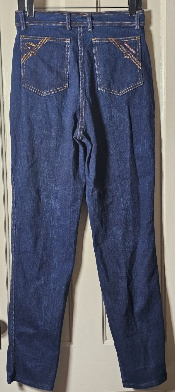 VTG 80’s Jordache Jeans Women Size 12 29×32 Dark Blue Denim Horse Head Retro Mom
