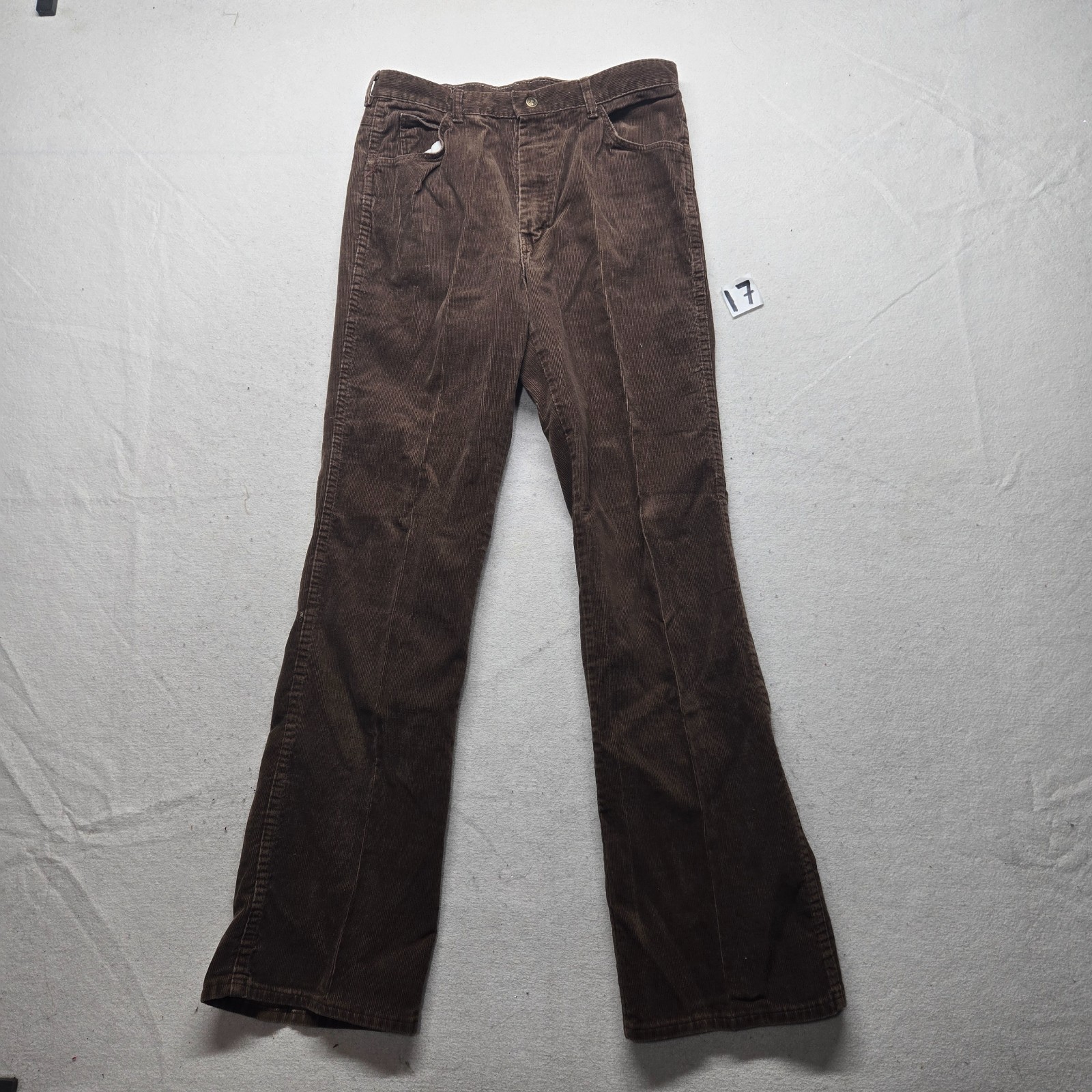 Very Vintage Live Ins Corduroy Dark Brown Pants Button Zip Adult Women’s 30 X 33