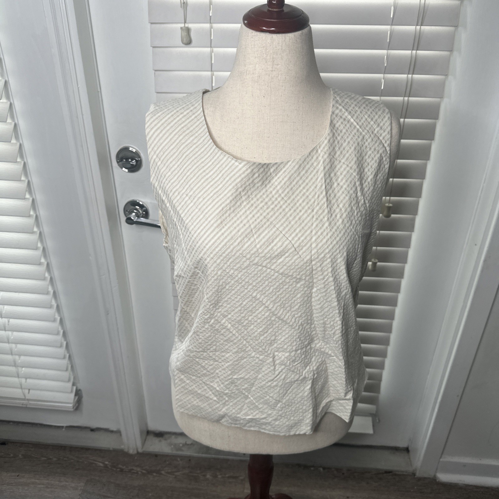 audrey Brand Cream Shirt Size 14