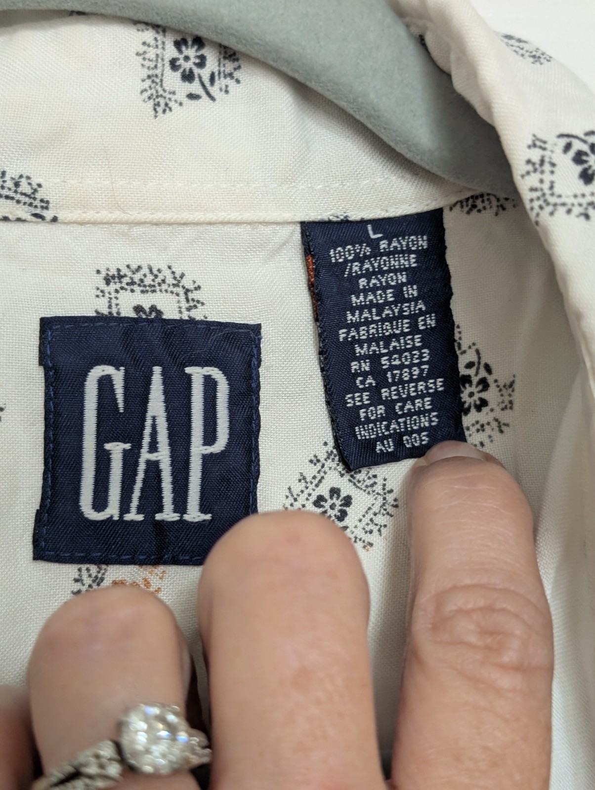 Vtg Gap Blue Preppy 3 Pc Outfit Size 11/12 Cardigan Sweater Blouse And Skirt
