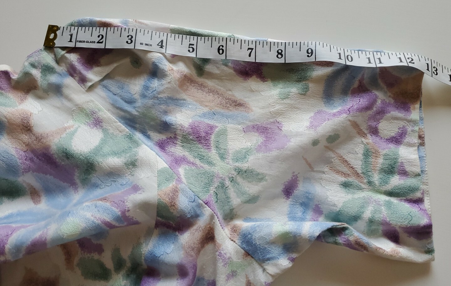 VINTAGE DW3 WOMAN FLORAL DRESS SHORT SLEEVES MULTI-COLOR USED