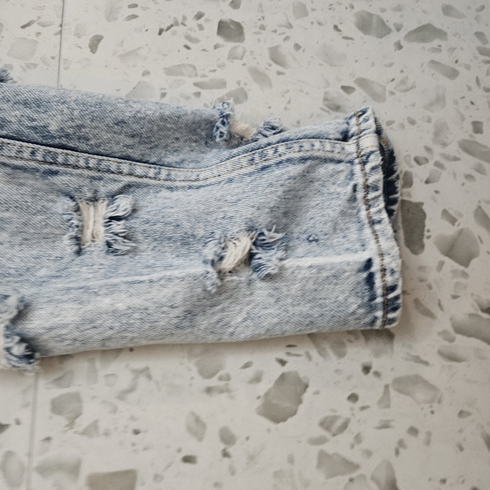 VTG 80s No Excuses High Waisted Acid Washed Distressed Jeans Women’s Sz 11