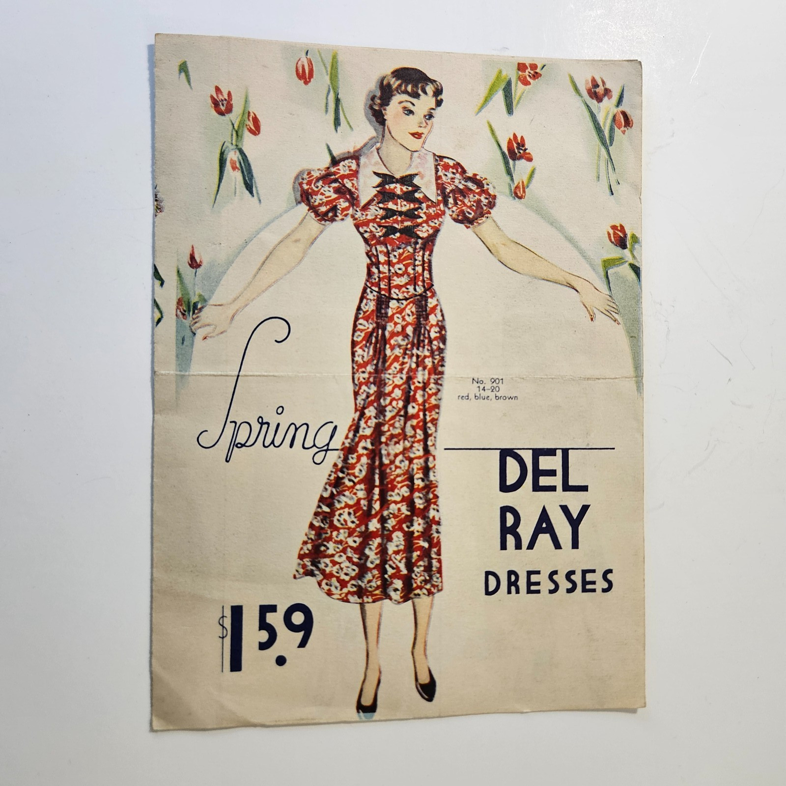 Original 1935 Spring Del Ray Dresses Sales Brochure Rare