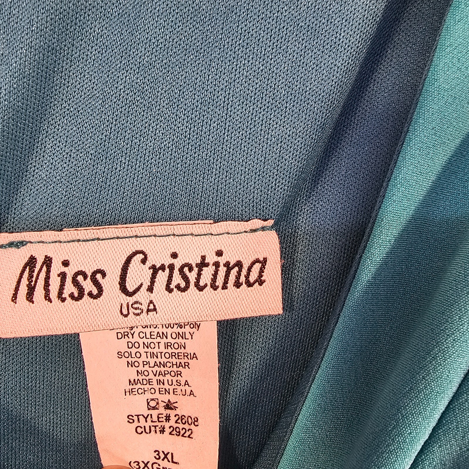Miss Christina Dress Womens 3X Sleeveless Open Lace cardigan Vintage USA