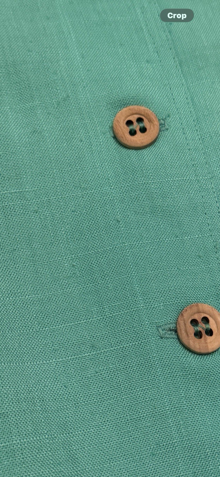 Vintage Green Cotton Slub Shirt Dress Button Front Safari Utility Medium