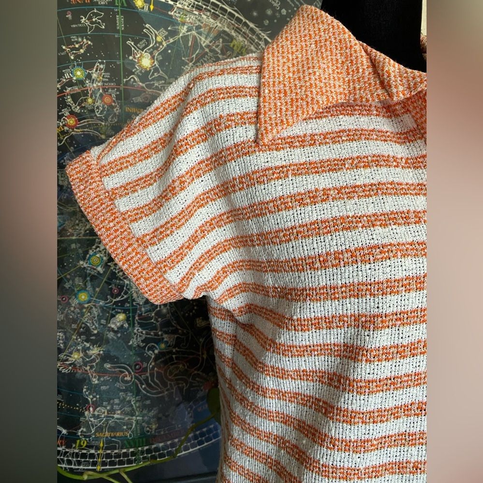 Vintage 1960’s Lane Bryant Union Made Polyester Top! Tall Shop! Large.
