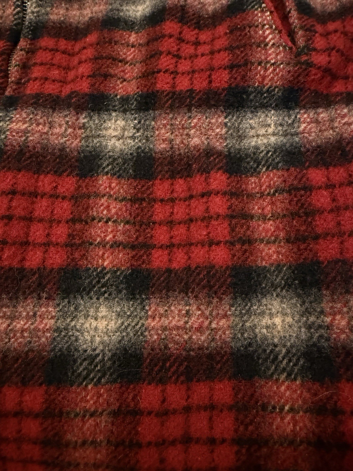 Vintage Woolrich Red Plaid Coat 44 Chest Chore Work Casual Jacket Womens M Men S