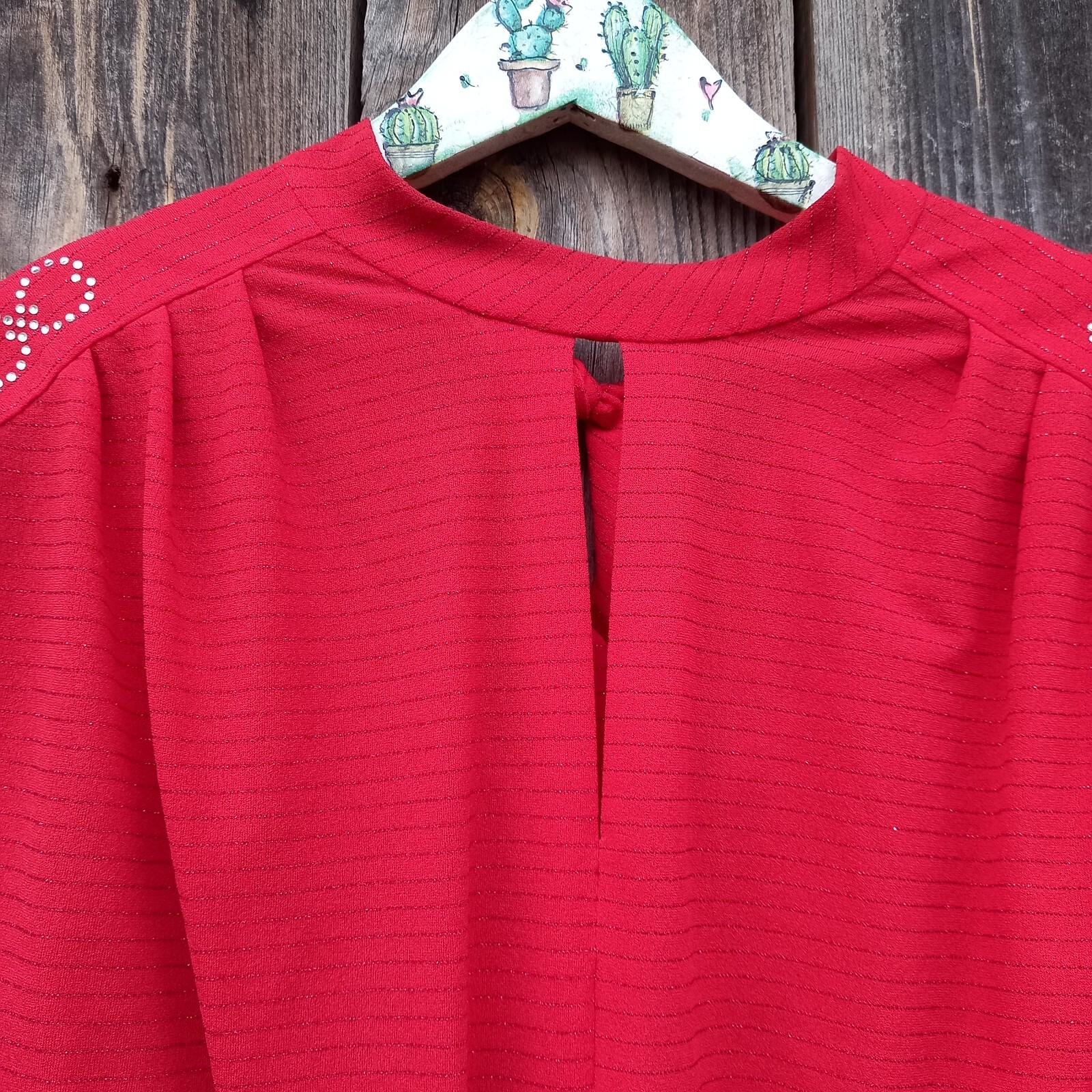 70s Maxi Dress with Lurex Rieger Moden Red Dresses women S Small 1970s Vintage