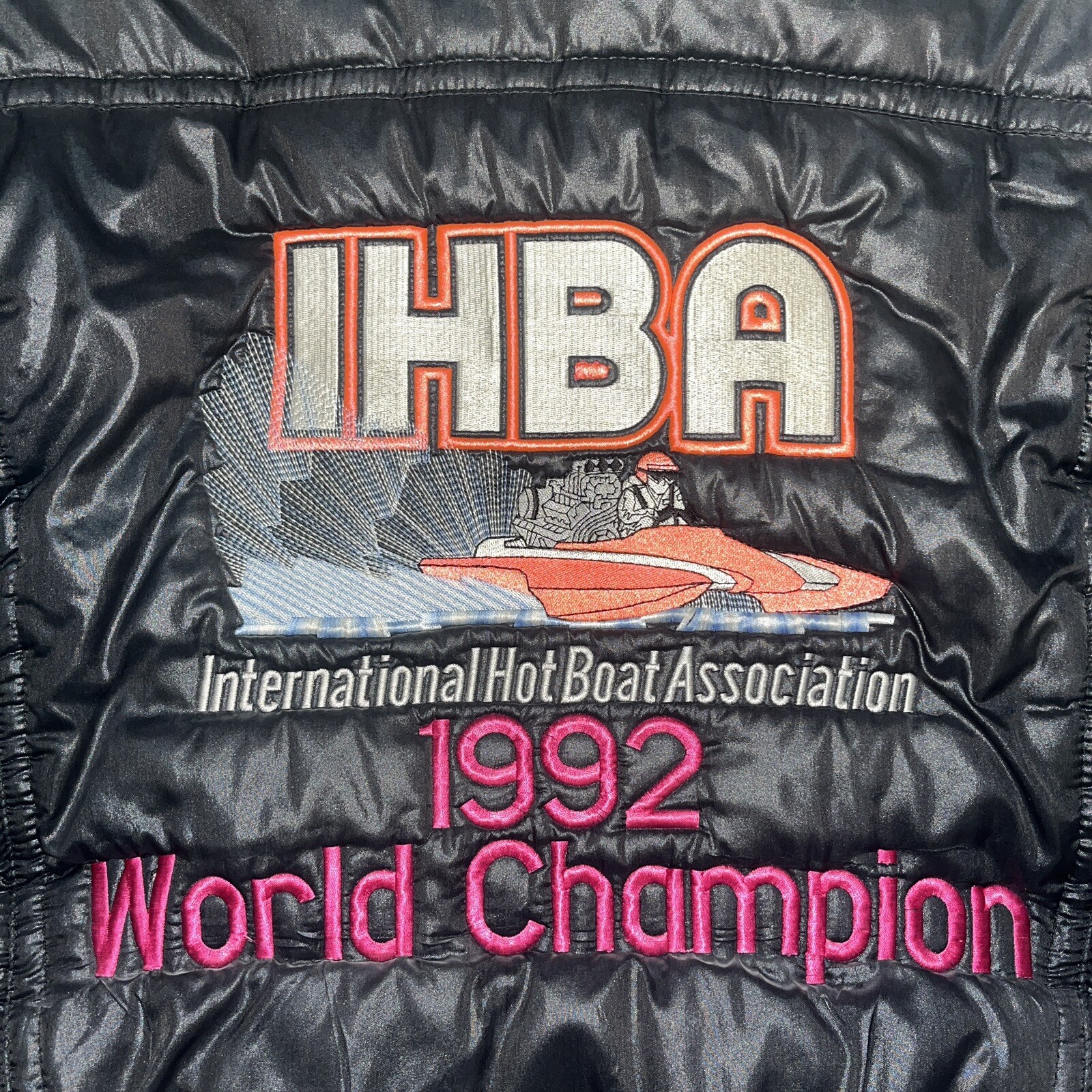 Vintage 1992 World Champion Sandy Boat Speed Boat Racing IHBA Jacket