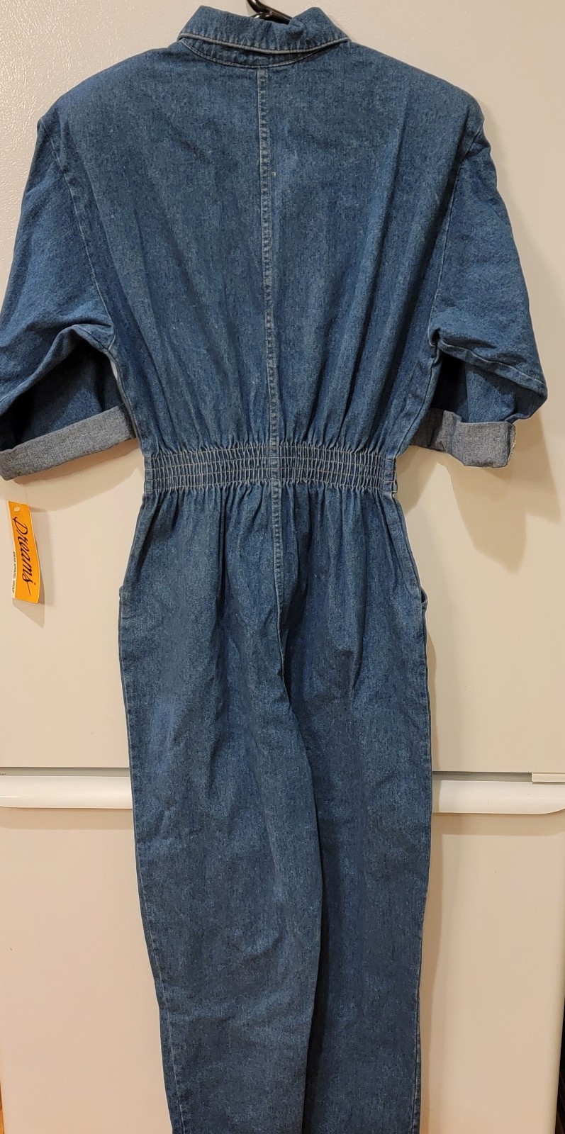 Vintage DREAMS Ideas Apparel NOS JUMPSUIT Denim WOMEN’S ROMPER Size LARGE