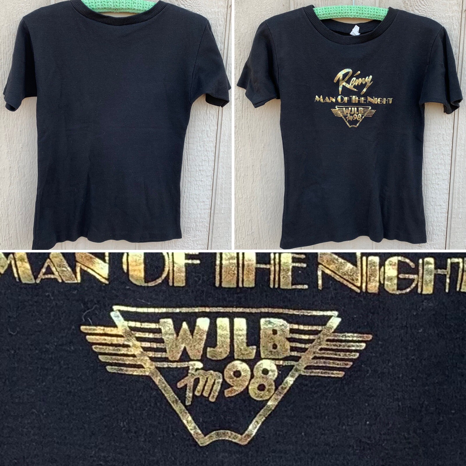 vintage Remy Man Of The Night WJLB fm 98 t-shirt single stitch size L