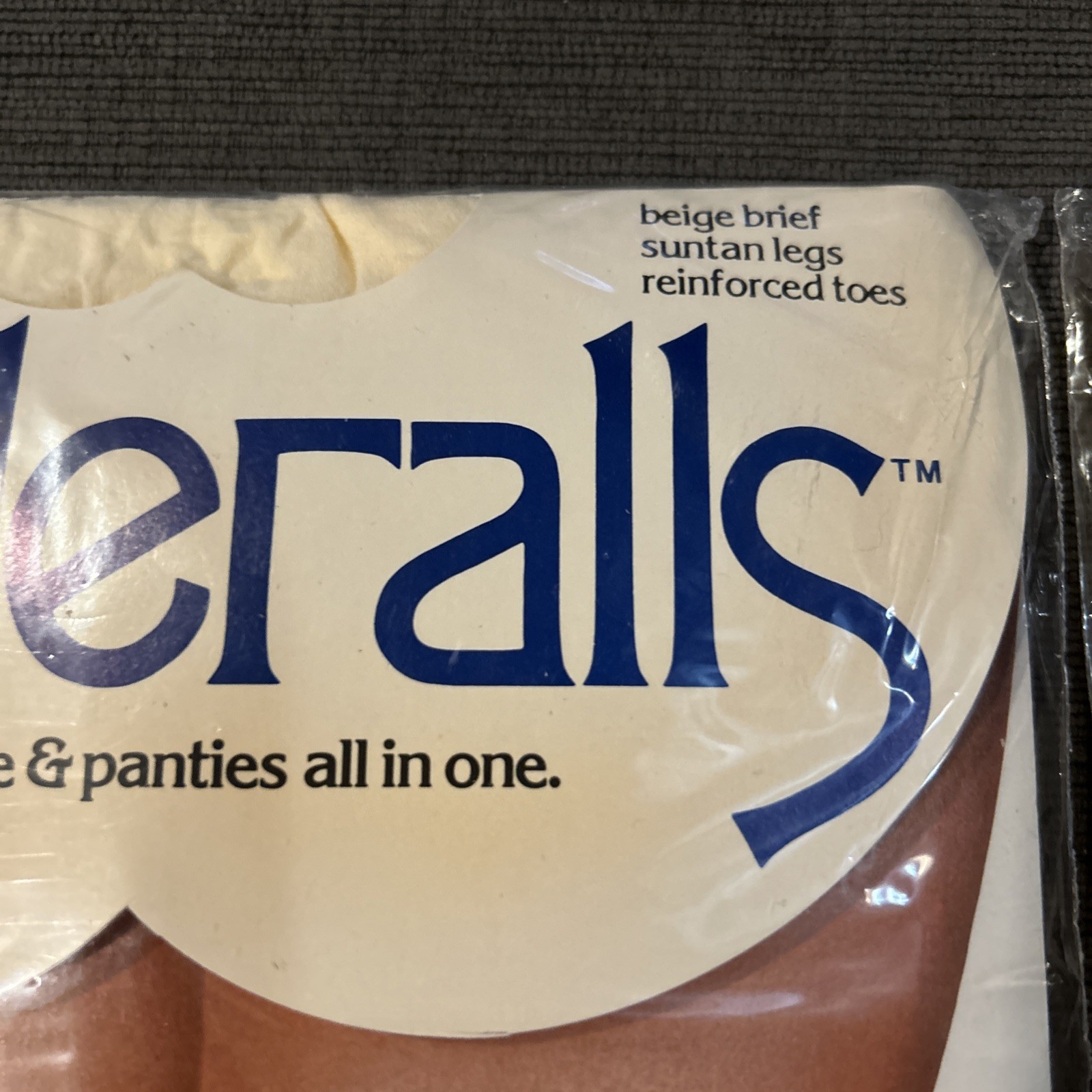 Vintage Underalls Pantyhose Size A-B Beige/suntan 1976 Style 310 NEW Lot Of 2