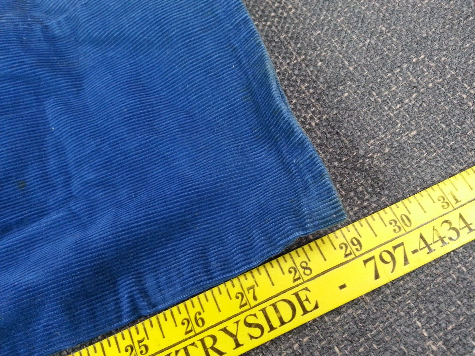 Vtg 1970s Levi Strauss Size 12 Regular Pants Waist 25 Length 30 Corduroy Blue