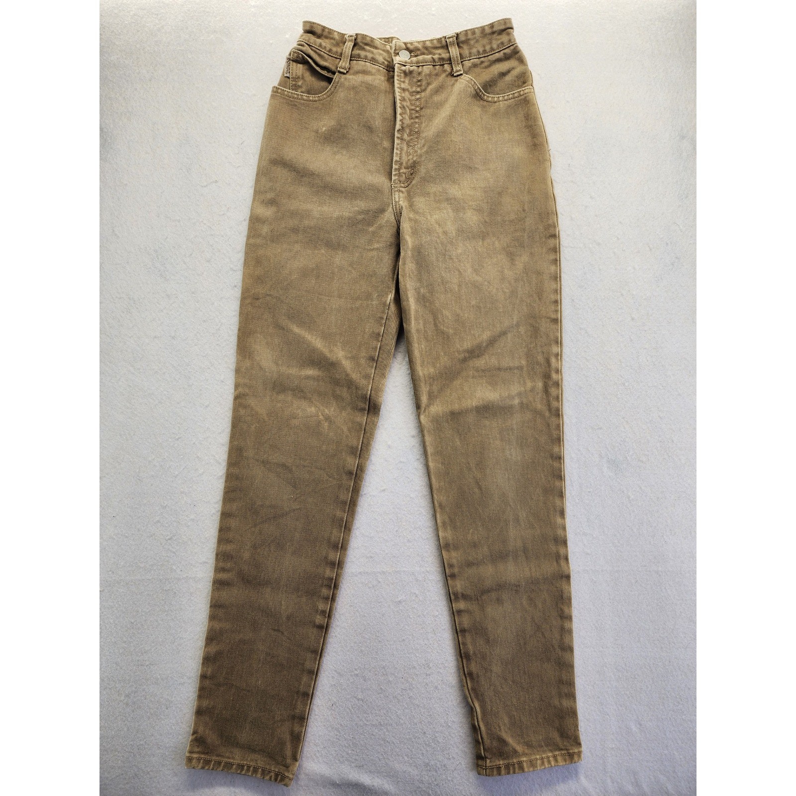 Bongo Vintage High Waisted Tapered Leg Jeans Brown Made in USA Size 5