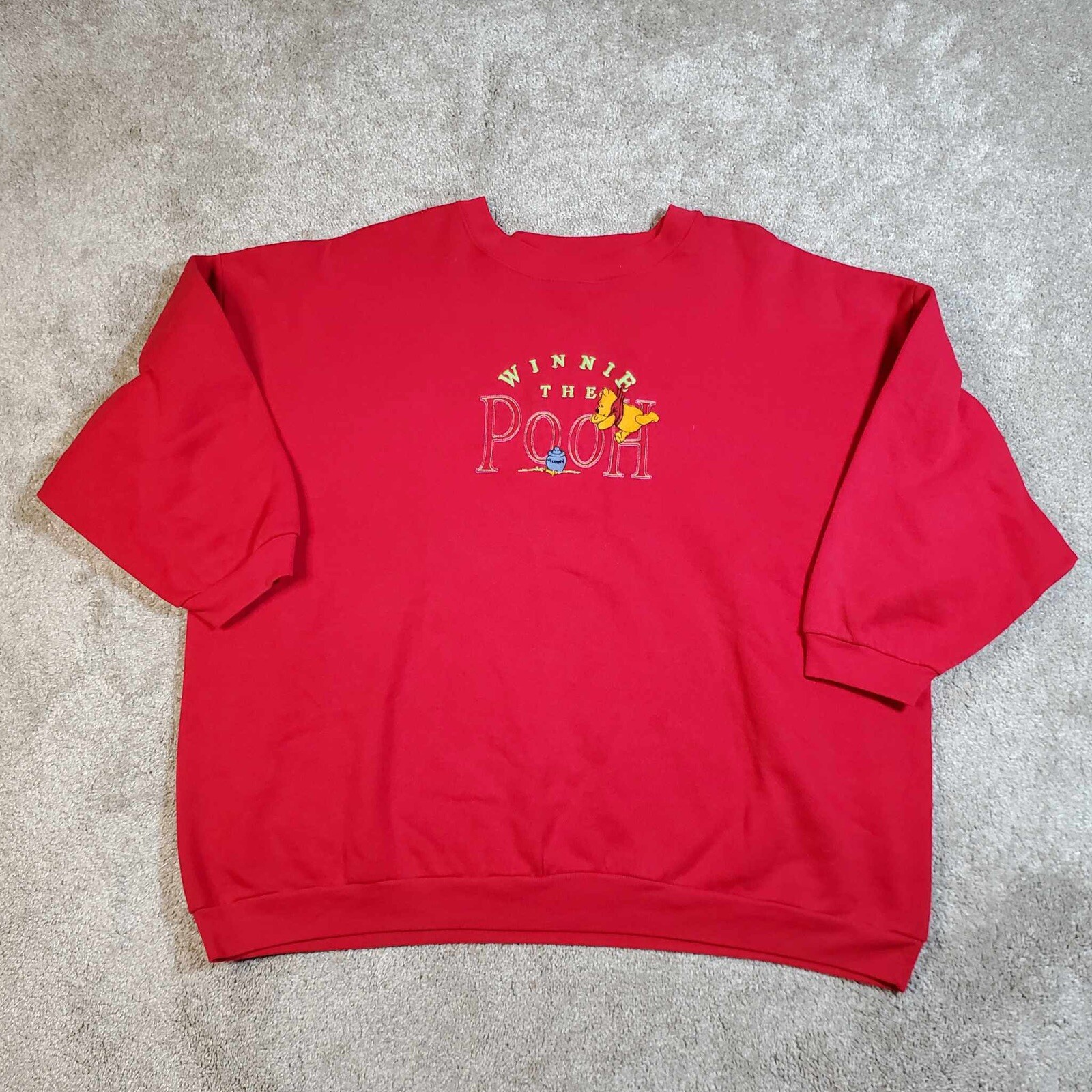 VINTAGE Disney Classic Pooh Pullover Sweater Sweatshirt 2XL Made In USA