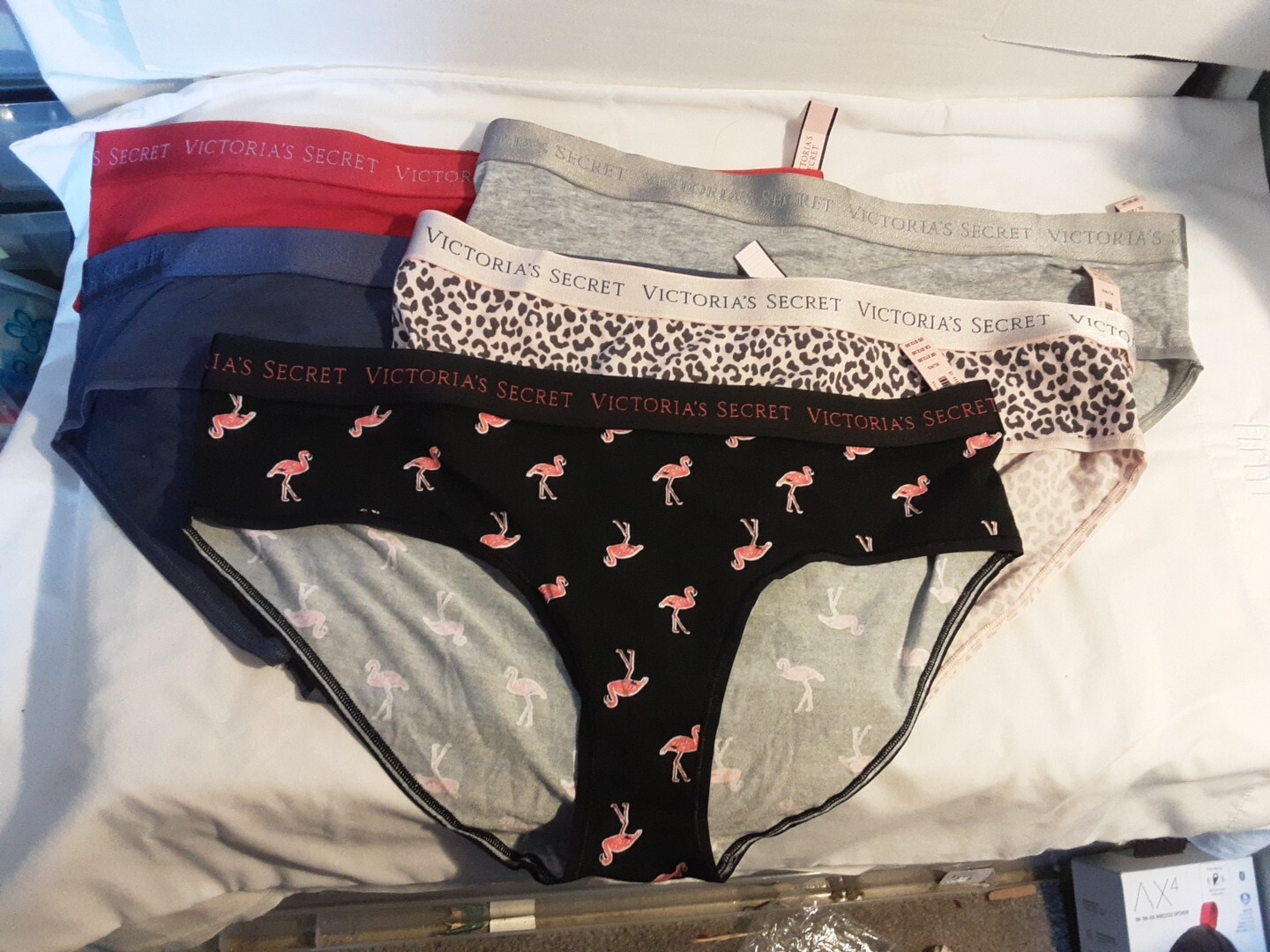 Lot of 5 Victoria’s Secret Hiphugger Cotton/Modal Panties Underwear Size XL