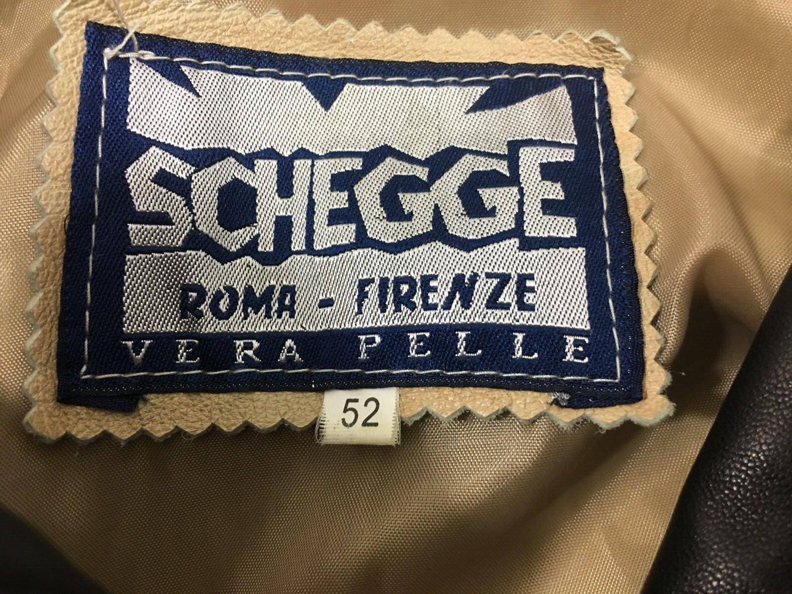 Schegge Roma Firenze Vera Pelle Women’s Leather Jacket L-52 EU XL USA