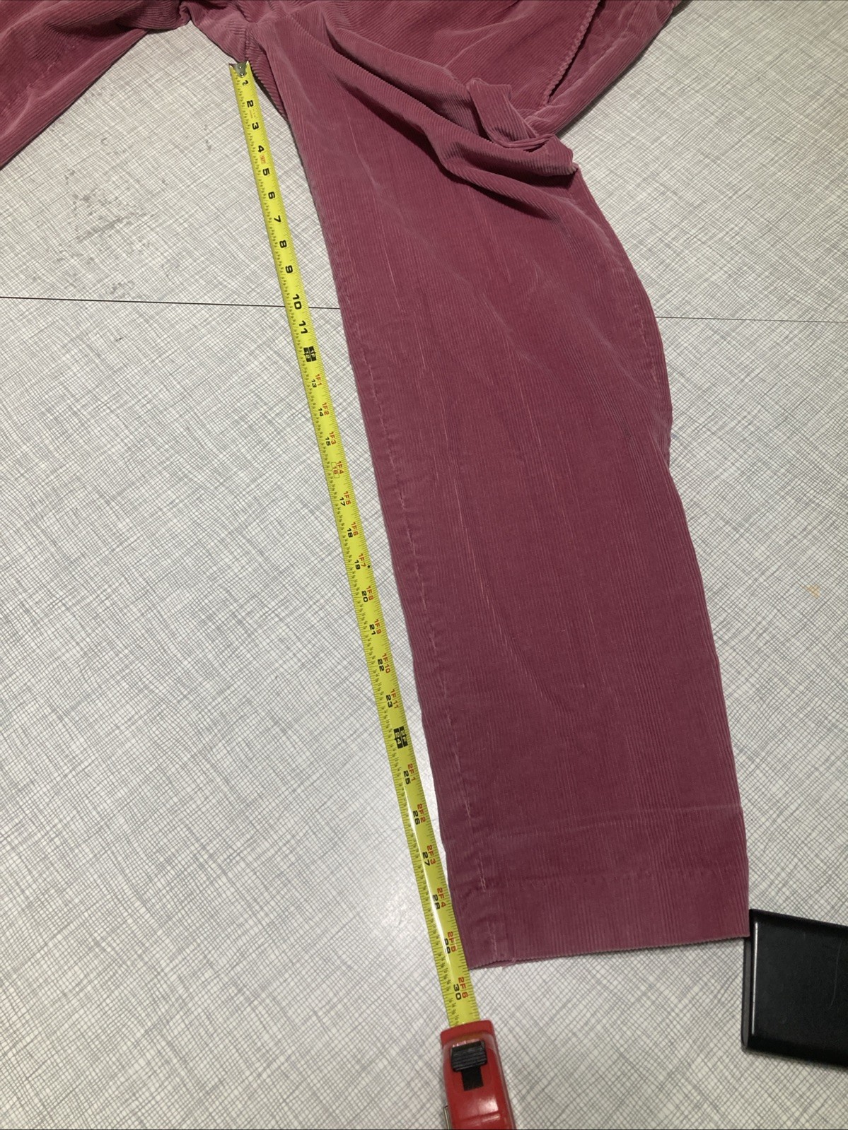 Vtg 80s Palmettos Pink Mauve Corduroy Pants Pleated Mom Trousers High Waist XS