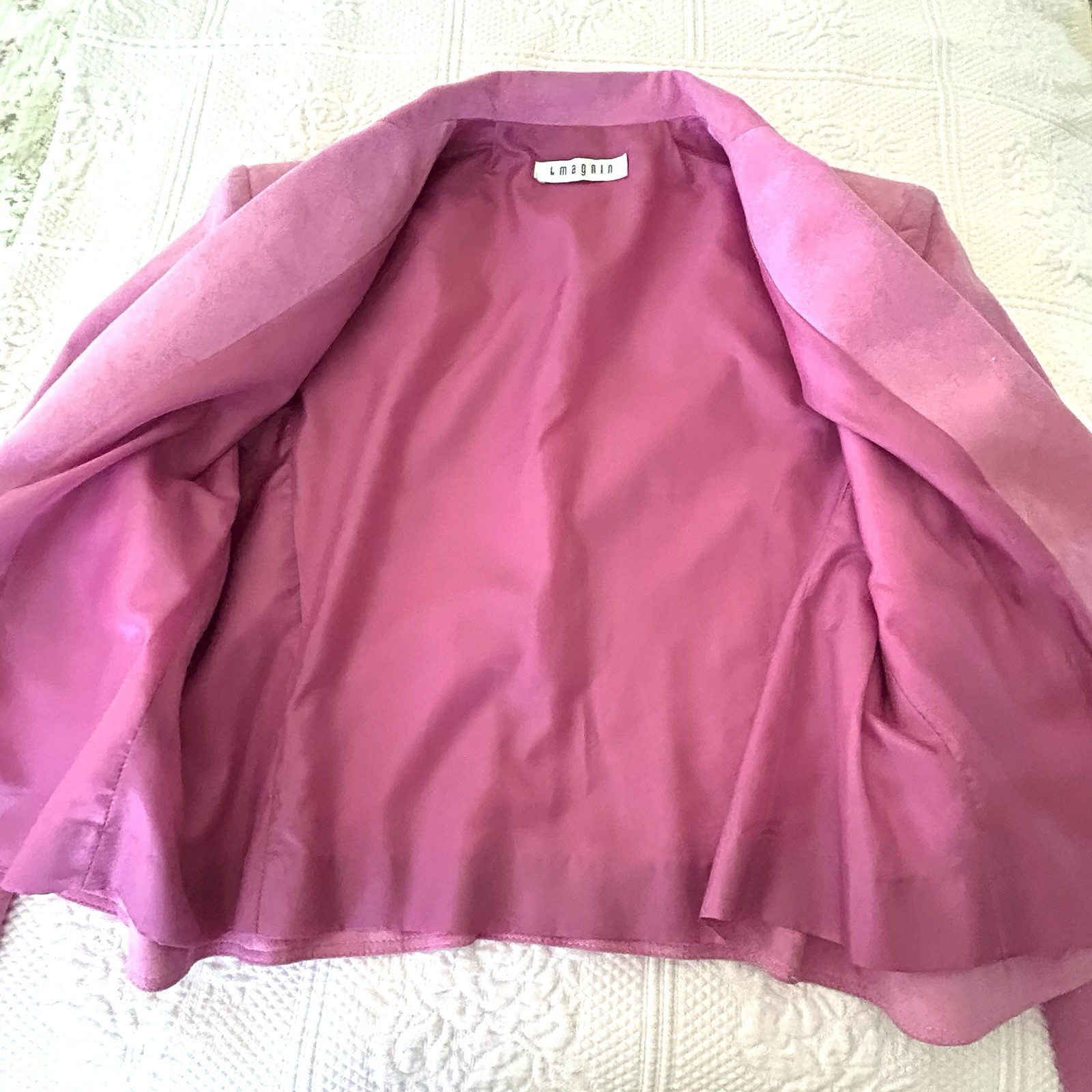 Vintage I Magnin Suede Blazer Crop Jacket