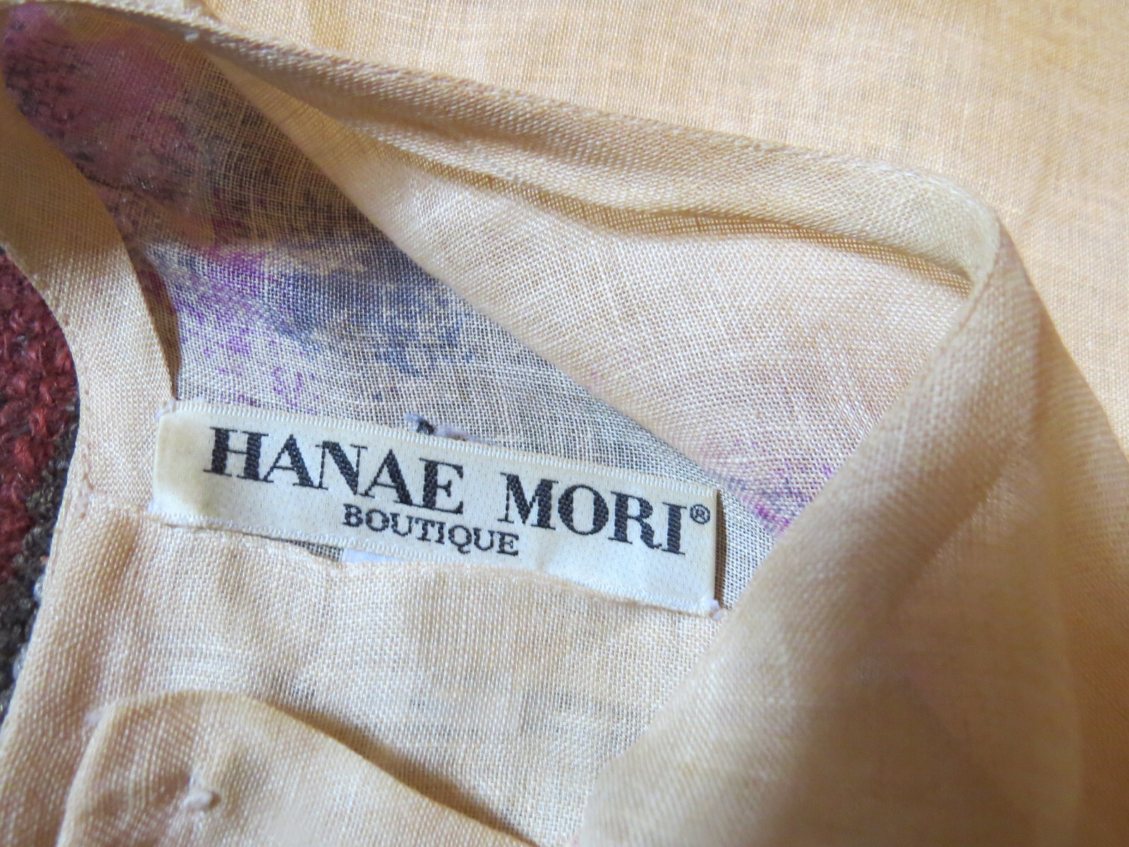 Vintage Hanae Mori Boutique 2 PIECE SZ 4 FINEST LINEN MONEY CAN BUY SEE DESCRIPT