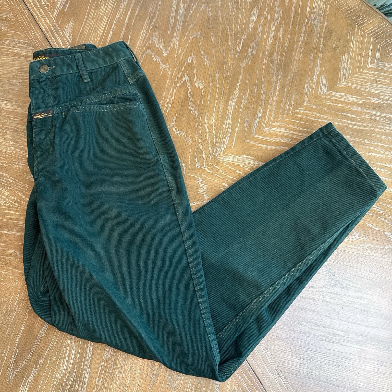 Vintage Marithe Francois Girbaud Green Jeans Womens 9/10 80s 90s