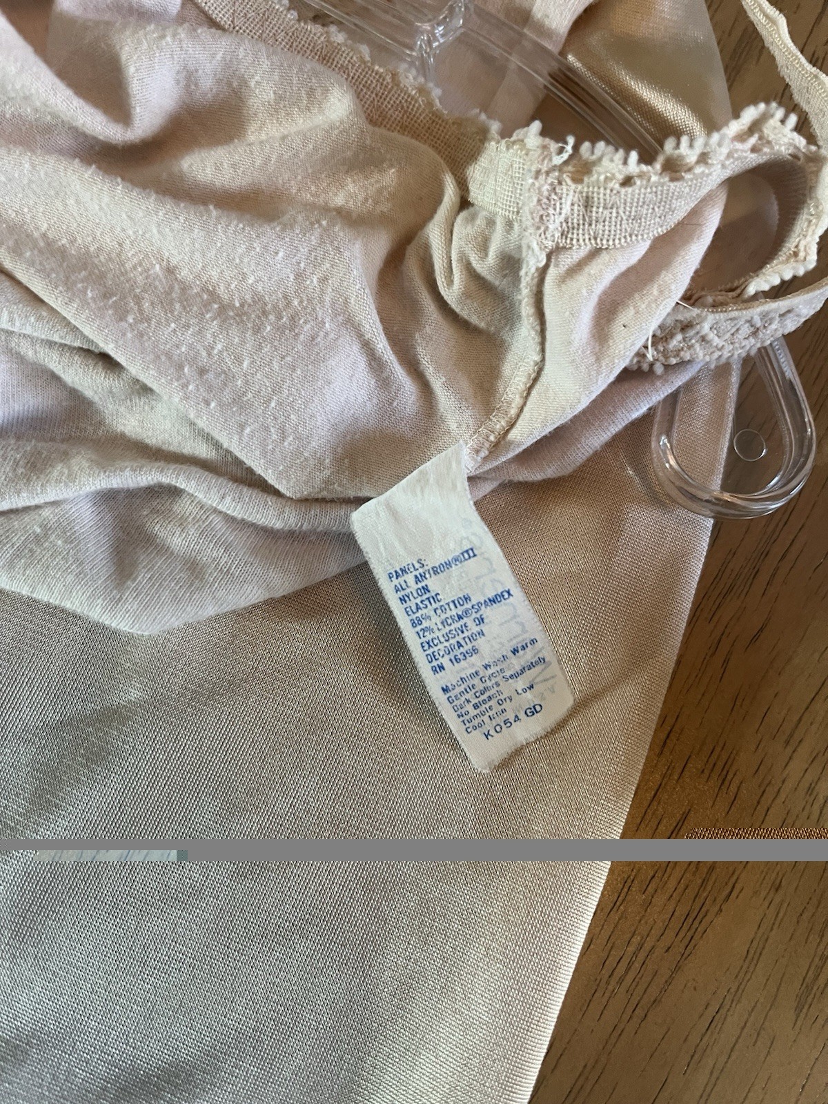 VTG Cotton & Satin Pink Camisole Top & Long Tiered Slip & Long Navy Satin Skirt