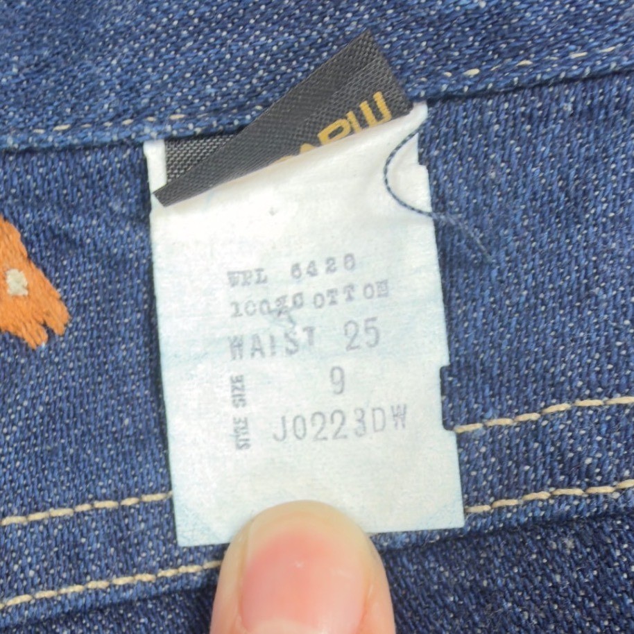 Maverick Vintage 70s Flare Jeans Juniors 9 Blue Cotton NWT Deadstock Made in USA