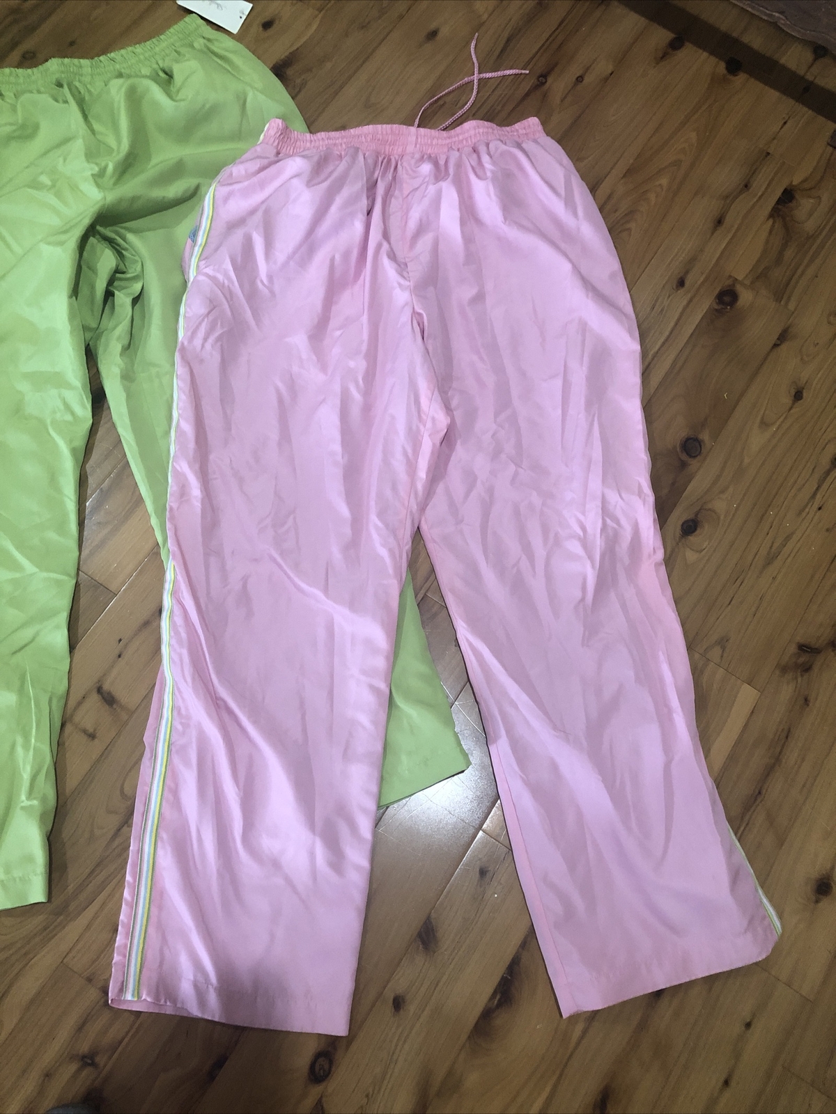 NEW Vtg Studio Works Windbreaker Nylon Jogging TRACK SUIT Jacket Pants Womens L