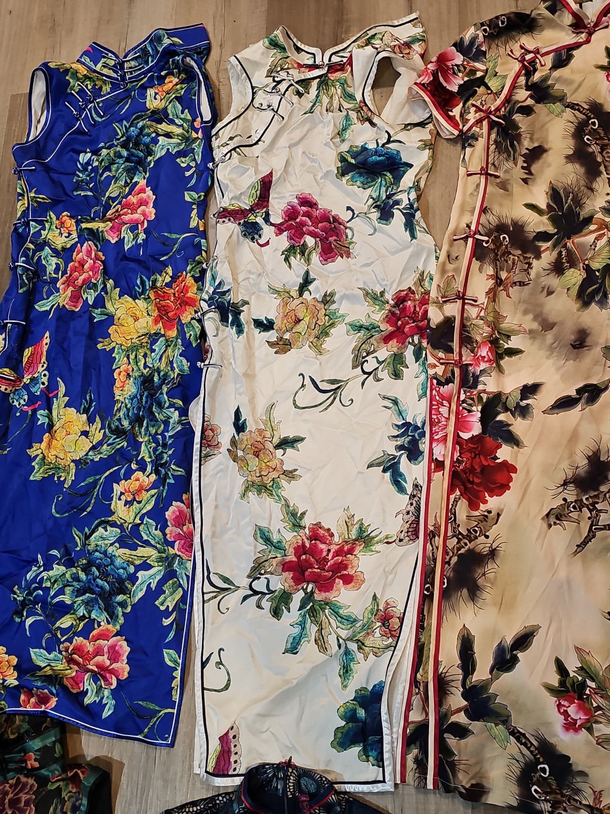 6 – Silk Chinese Cheongsam Dresses Size Large Pre Owned Excellent & 1 XL NWT