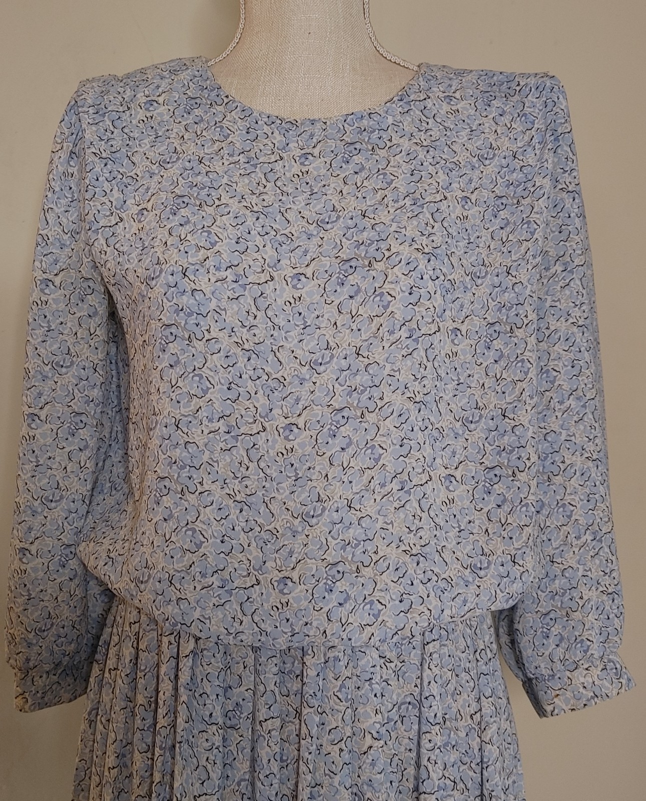 Vintage 80s Dress Secretary Church Grunge Grannycore sz 10 Damon II Union USA