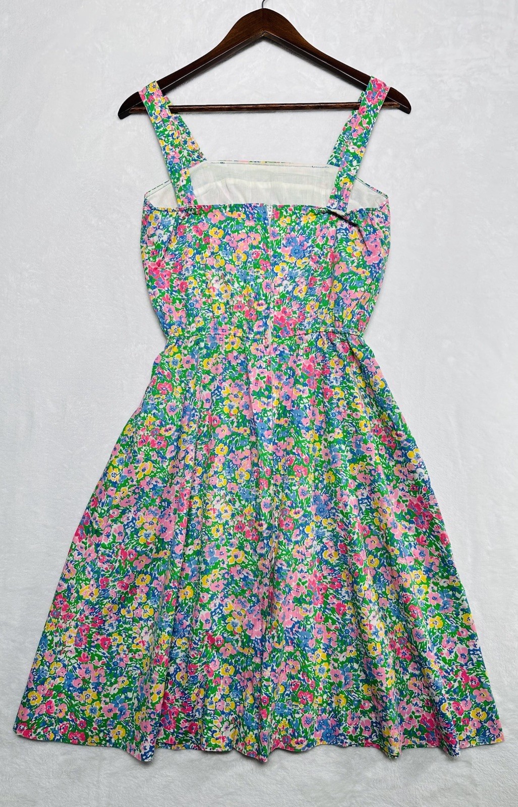 VTG 50s 60s Jenni Floral Midi Dress Sundress Sz XS – Small Pockets Cottagecore