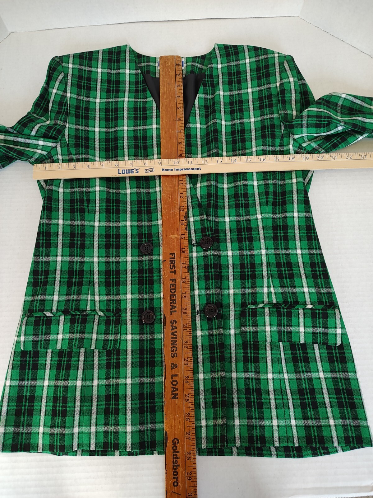 VGT 90’s Pendleton Classic Blazer Jacket Plaid Double Breasted Womens Sz 10 NOS