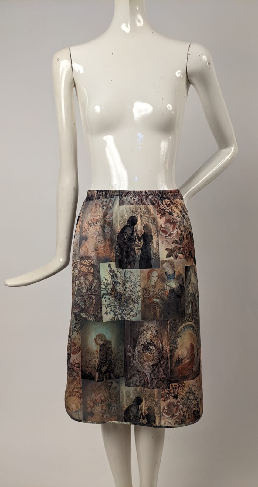 VINTAGE 1970’S ROMEO & JULIET PRINT HALF SLIP / SKIRT