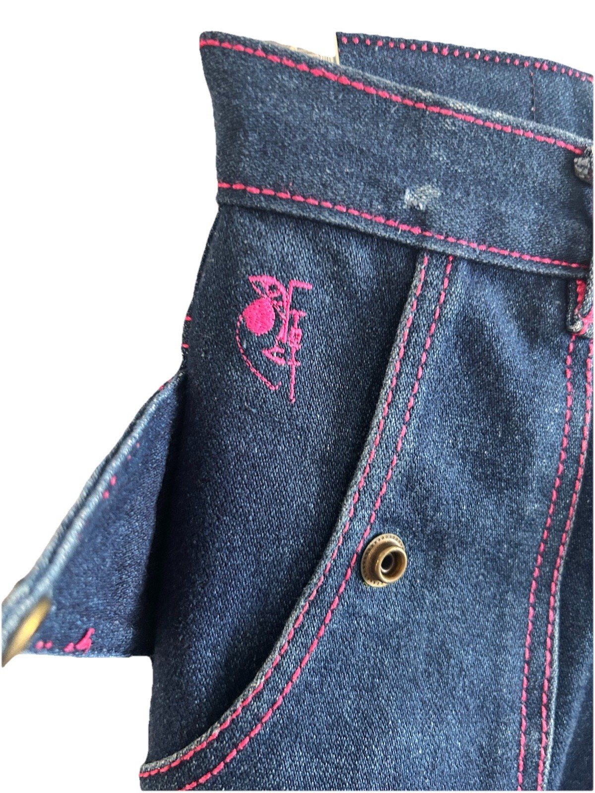 Vintage Women’s 1980s Filippo-Totti High Waisted Jean Over Stitching Size 3/4