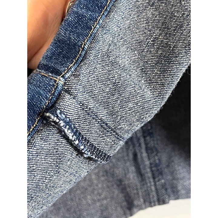 Retro Denim Jean Skirt 10 Boho Indie Festival Western Cowgirl Country Concert