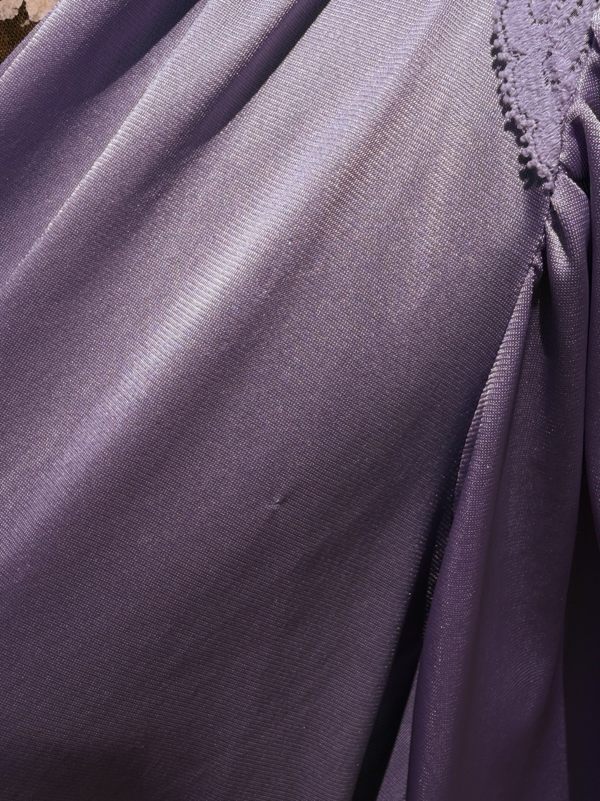Vtg 80’s 0lga Peignoir Lilac M Ultra-feminine Slinky Nylon Tricot