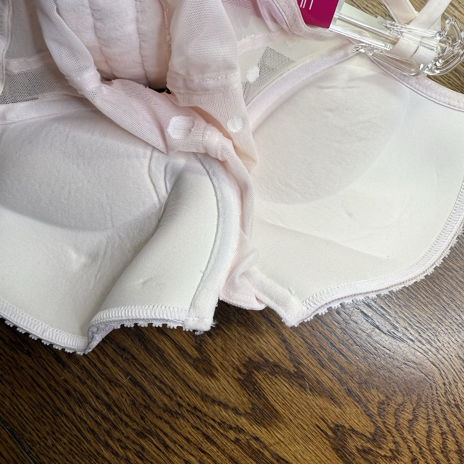 VTG Lily Of France Sexy Bustier 2101960 PINK ICE 34C