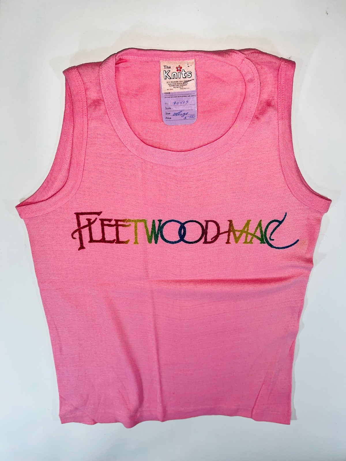 VTG 70s 80s FLEETWOOD MAC Stevie Nicks classic rock band UNUSED T-Shirt WOMENS L