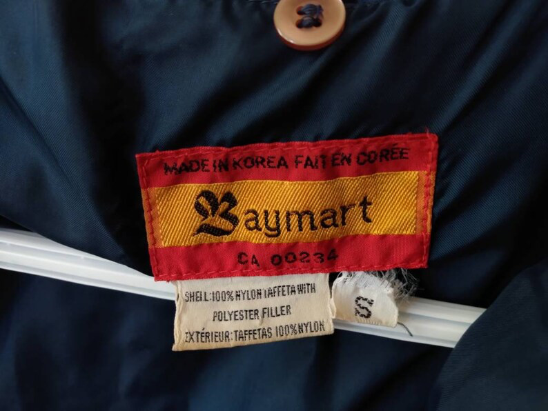 Vintage Nylon Winter Jacket Baymart by Hudson’s Bay Company 38″ Chest Size Small