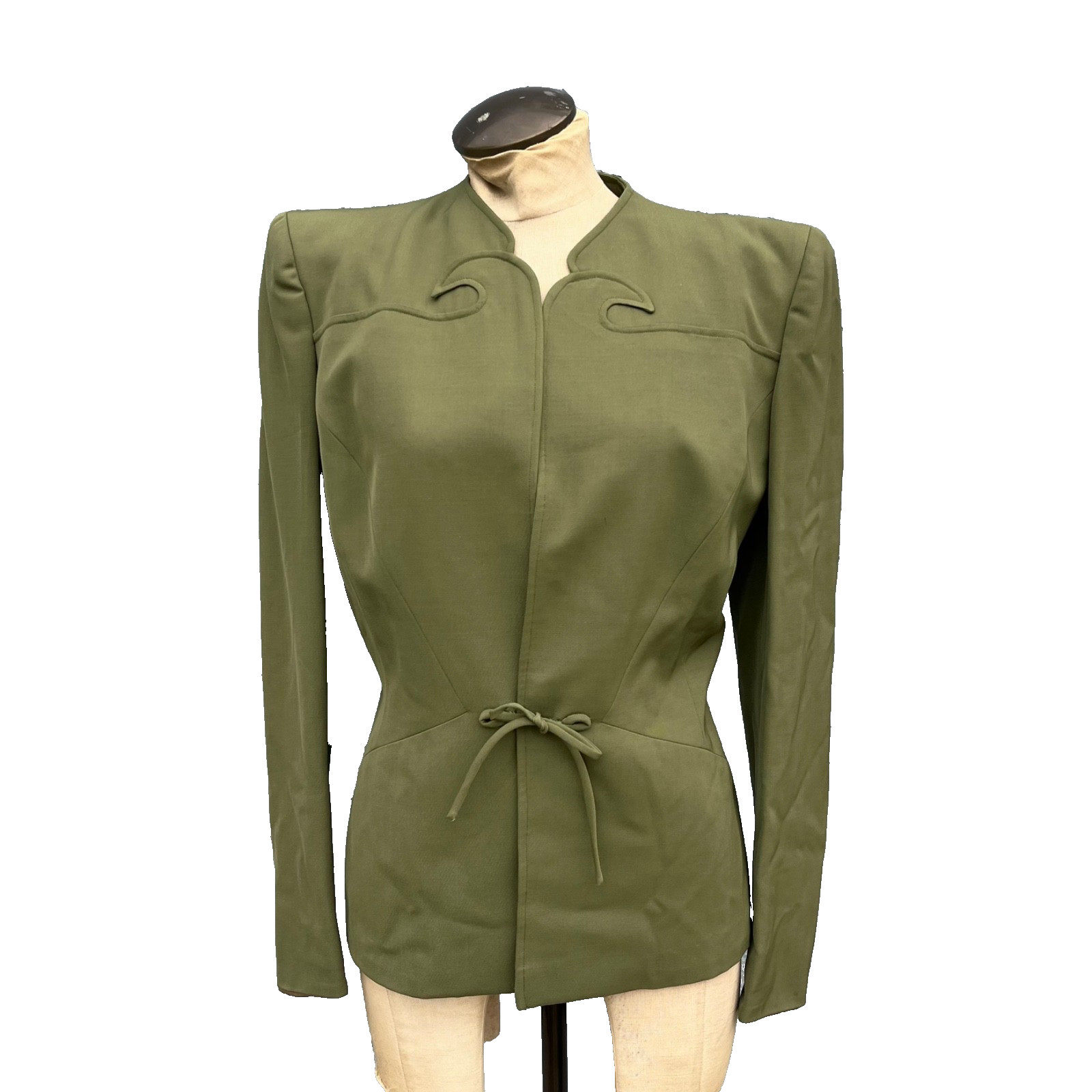 1940s Blazer Ted Stein Womens Medium 40s jacket Forstmann wool Makoff